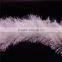 white 100% polyester feather knitting yarn , with heat setting , feather knitting yarn