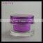 new fancy plastic acrylic round cosmetic bottle and jars ,cosmetic jars and bottles