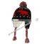 new product for 2014 Wholesale china manufacture OEM CUSTOM LOGO pompons winter warm women baby acrylic bomber hat and cap
