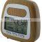New model wooden water power weather station lcd clock