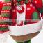 Christmas Home Decoration Plush Toy Long Legs Stuffed Bear With Led Buttons