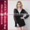 Wholesale fashion stock gold spangle long sleeves ladies jumpsuit sexy woman dress
