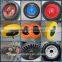 wheelbarrow polyurethane tire fill solid rubber spoke wheels