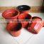 15cm cheap lightweight double color flower pot