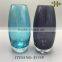 Hand Blown Bubble Bottom Glass Vase for Flower Arrangements