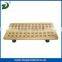 Wooden flowerpot stand with wheelsWood flower stand mat