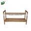 2 Tiers Wooden Shoe Bench Rack