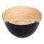 New design bamboo salad bowls, clear spun bamboo salad bowls