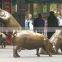 2015 New Design Garden Decoration Bronze Golden Pig Statue