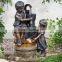 Large Outdoor Garden Copper Sculptures Metal Craft Child Water Fountain Statues