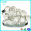 Various shape high quality crystal panda cellphone display stand for gift