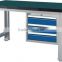 Metal Industrial Workbench with Drawer