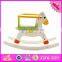 2017 new design children funny wooden ride on horse toy W16D108