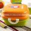 China 2-Stage Lunch Box Bento,plastic lunch Bento box,hot new product for 2015/CUSTOM plastic lunch box