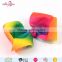 2017 rainbow ribbon hair bows with display card