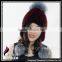 CX-C-42B Wholesale Price Fashion Woman Mink/ Silver Fur Ball Hat