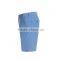 blue solid color cotton polyester casual shorts for men