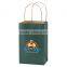 USA Made Solid Tinted Kraft Shopping Bag - Made of Kraft Paper, Dimensions Are 5.25" x 3.25" x 8.5" and Comes With Your Logo.