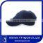 White letters black golf cap hat