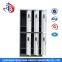 chinese furniture KD 6 door storage wardrobe color metal used school lockers