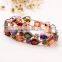 2017 Newest Fashion Bracelet Rose Gold Plated Multicolor Cubic Zirconia Bracelets&Bangles Women Jewelry
