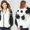 Good sales panda style custom made hoodies for women very cute