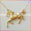 Fashion Gold Horse pendant necklace Jewelry