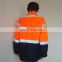 Orange MEN Jackets Polar Fleece Reflective Safety Jacket