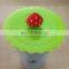 Non-toxic watermelon coffee cup silicone cover sealed lid for mug leakproof