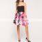 Sweetheart Bust With Floral Printed Skirt Cocktail Dresses Party Dresses