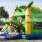 HI hot sale!! animal themed inflatable long water slide, grass pool bouncer sldie