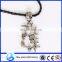 Fashion pirate Style Necklace, Cool Pirate Necklace With Skull Anchor Pendant