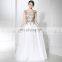 Best Selling Cap Sleeve Exquisite Beaded Chiffon Long Evening Dresses LX288