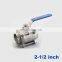 GOGO High quality Type 3PC stainless steel switch ball valve 2 1/2 inch BSP female thread DN65 SS304 201 2 way water ball valve