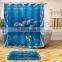 Wholesale Waterproof Curtain Fabric Digital Printing Custom Made Shower Curtain
