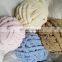 Natural Chunky Knit thick chenille yarn for handmade blankets