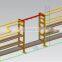 Multifunction  Gym fitness storage rack for kettlebell dumbbell and wallball