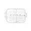Spare Parts for Sewing Machines Embroidery Frame 5.5 inch  x 7.92 inch JA802 Embroidery Hoop for Janome Domestic Sewing Machine