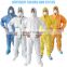 Factory price disposable coverall suit hooded biosecurity mircroporous uniforms for chemical