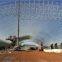 LF Steel Structure Barrel Roof Design Space Frame Shed Arch Coal Storage