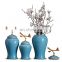 Modern Style Jingdezhen High Temperature Fired Ceramic Porcelain Ginger Jars For Home Decoration