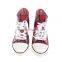 Cloth shoe style girls lace up rain boots flat ankle rain boots