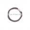 Round shape double double ring rolling fishing swivel snap