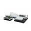 Minimalist L shaped Leather Office Hotel Lounge Sofas Living Room Sofa Set Sectional Furniture Muebles