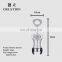 Factory Direct silver metal waiter wing corkscrew wine preservation red wine bar tools accessories zinc alloy bottle opener