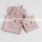 PandaSew Custom Logo High Quality Pink Microfiber Snap Button Jewelry Bag with Insert Pad Jewelry Pouch
