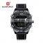 NAVIFORCE NF9128 Brands Mans Stylish Classic Watches Best Quartz Digital Leather Strap Back Light Casual Watch For Men