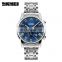 SKMEI 9121 Men Fashion & Luxury Stainless Steel Band Business Calendar Analog Waterproof Quartz Wrist Watches