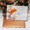 2016 Ideal Products Dual Colors Big Ribbon Rustic Wedding Invitation Card