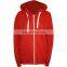 Back hip hop style custom fleece hoodie for men long line full zipper up street and gym wear hoodies